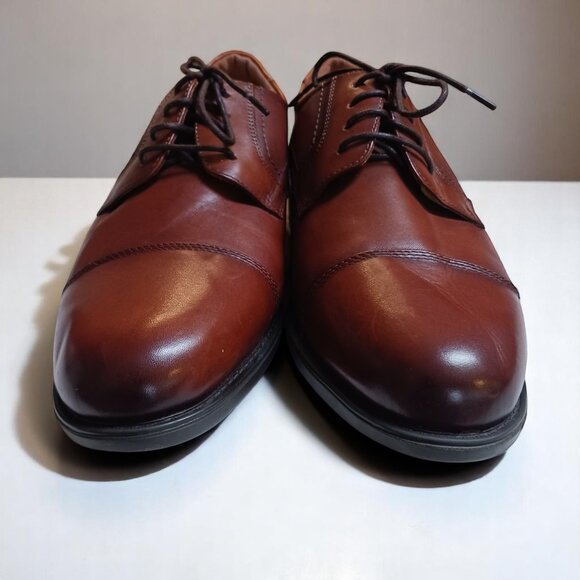 Mens Florsheim Center Cap Toe Brown Leather Oxfords – Size 8.5 EEE - Picture 6 of 11